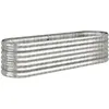 Image de Vidaxl JardiniÃ¨re Acier Enduit De Poudre 152x40x36 Cm ArgentÃ©