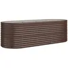 Image de Vidaxl JardiniÃ¨re De Jardin Acier Enduit De Poudre 224x80x68 Cm Marron