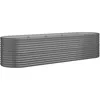 Image de Vidaxl JardiniÃ¨re De Jardin Acier Enduit De Poudre 296x80x68 Cm Gris