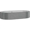 Image de Vidaxl JardiniÃ¨re De Jardin Acier Enduit De Poudre 175x100x36 Cm Gris