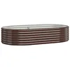 Image de Vidaxl JardiniÃ¨re De Jardin Acier Enduit De Poudre 175x100x36cm Marron