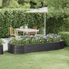 Image de Vidaxl JardiniÃ¨re Acier Enduit De Poudre 249x100x36 Cm Anthracite