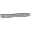 Image de Vidaxl JardiniÃ¨re Acier Enduit De Poudre 450x140x36 Cm ArgentÃ©