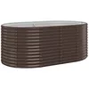 Image de Vidaxl JardiniÃ¨re De Jardin Acier Enduit Poudre 175x100x68 Cm Marron
