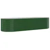 Image de Vidaxl JardiniÃ¨re De Jardin Acier Enduit De Poudre 322x100x68 Cm Vert