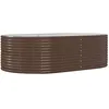 Image de Vidaxl JardiniÃ¨re Marron 212x140x68 Cm Acier Enduit De Poudre
