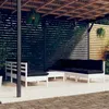 Image de Vidaxl Salon De Jardin 8 Pcs Avec Coussins Anthracite Bois De Pin