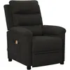 Image de vidaXL Fauteuil de massage inclinable Noir Tissu