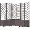 Image de Vidaxl JardiniÂ¿Â¿Re Avec Treillis Marron 120x120x136 Cm Pp