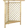 Image de Vidaxl Pergola D'angle Avec Banc 166x81x174 Cm Bois De Pin ImprÃ£Â©GnÃ£Â©
