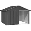 Image de Maison Pour Chien Acier GalvanisÃ© RÃ©sistante Aux IntempÃ©ries Chenil 116,5x103x81,5 Cm