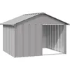 Image de Vidaxl Niche Pour Chien Gris 116,5x103x81,5 Cm Acier GalvanisÃ©