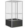 Image de Cage Ã Oiseaux FermÃ©e VentilÃ©e Acier GalvanisÃ© Anthracite 111x107x211,5 Cm