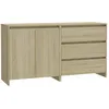 Image de vidaXL Buffets 2 pcs ChÃªne sonoma Bois d'ingÃ©nierie