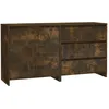 Image de vidaXL Buffets 2 pcs ChÃªne fumÃ© Bois d'ingÃ©nierie
