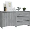 Image de vidaXL Buffets 2 pcs Sonoma gris Bois d'ingÃ©nierie
