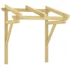 Image de Vidaxl Auvent De Porte 100x100x100 Cm Bois De Pin Massif ImprÃ©gnÃ©