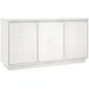 Image de vidaXL Buffet Blanc 111x34x60 cm Bois massif de pin