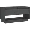 Image de vidaXL Meuble TV Gris 74x34x40 cm Bois de pin massif