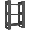 Image de vidaXL BibliothÃ¨que/SÃ©parateur de piÃ¨ce Gris 60x35x91 cm Pin solide