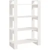 Image de vidaXL BibliothÃ¨que/SÃ©parateur de piÃ¨ce Blanc 80x35x125 cm Pin solide