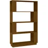Image de vidaXL BibliothÃ¨que/Cloison Marron miel 80x25x132 cm Bois massif