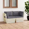 Image de Vidaxl Ensemble De Salle Ã Manger De Jardin 9 Pcs Bois D'acacia Gris