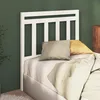 Image de vidaXL TÃªte de lit Blanc 106x4x100 cm Bois massif de pin