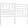 Image de vidaXL TÃªte de lit Blanc 126x4x100 cm Bois massif de pin