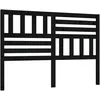 Image de vidaXL TÃªte de lit Noir 146x4x100 cm Bois massif de pin