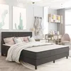 Image de vidaXL TÃªte de lit Gris 126x4x100 cm Bois massif de pin