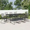 Image de Vidaxl Ensemble Ã Manger De Jardin 9 Pcs Noir Rotin Pvc