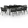 Image de Vidaxl Ensemble De Salle Ã Manger De Jardin 9 Pcs Anthracite