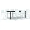 Image de Vidaxl Ensemble De Salle Ã Manger De Jardin 9 Pcs Blanc