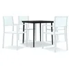 Image de Vidaxl Ensemble De Salle Ã Manger De Jardin 5 Pcs Blanc