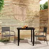Image de vidaXL Ensemble de salle Â¿Â¿ manger de jardin 3 pcs Gris