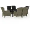 Image de Vidaxl Ensemble De Salle Ã Manger De Jardin 7 Pcs Marron