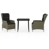 Image de Vidaxl Ensemble De Salle Ã Manger De Jardin 3 Pcs Marron