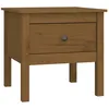 Image de vidaXL Table d'appoint Marron miel 50x50x49 cm Bois massif de pin