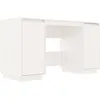 Image de vidaXL Bureau Blanc 140x50x75 cm Bois massif de pin