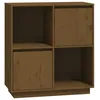 Image de vidaXL Buffet Marron miel 74x35x80 cm Bois massif de pin