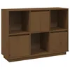 Image de vidaXL Buffet Marron miel 110.5x35x80 cm Bois massif de pin