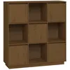 Image de vidaXL Buffet Marron miel 110,5x35x117 cm Bois massif de pin