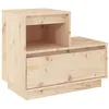 Image de vidaXL Table de chevet 60x34x51 cm Bois de pin solide