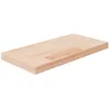 Image de Vidaxl Panneau D'Ã©tagÃ¨re 40x20x2,5 Cm Bois De ChÃªne Massif Non TraitÃ©