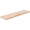 Image de Vidaxl Panneau D'Ã©tagÃ¨re 80x20x2,5 Cm Bois De ChÃªne Massif Non TraitÃ©