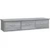 Image de vidaXL Armoire murale Sonoma gris 88x26x18,5 cm Bois d'ingÃ©nierie