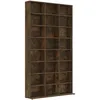 Image de Vidaxl Armoire Ã Cd ChÃªne FumÃ© 102x23x177,5 Cm Bois D'ingÃ©nierie