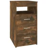 Image de vidaXL Armoire Ã  tiroirs ChÃªne fumÃ© 40x50x76 cm Bois d'ingÃ©nierie