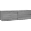 Image de vidaXL Armoire murale TV Sonoma gris 100x30x30 cm Bois d'ingÃ©nierie